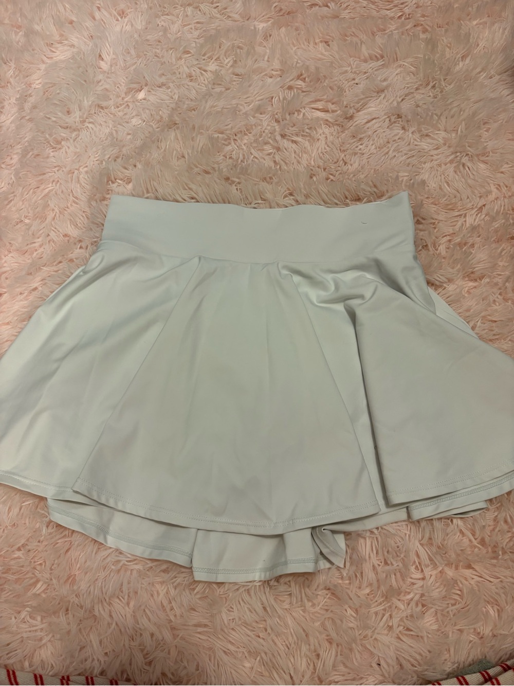 White Flared Tennis Skirt - Women's Athletic Skirt